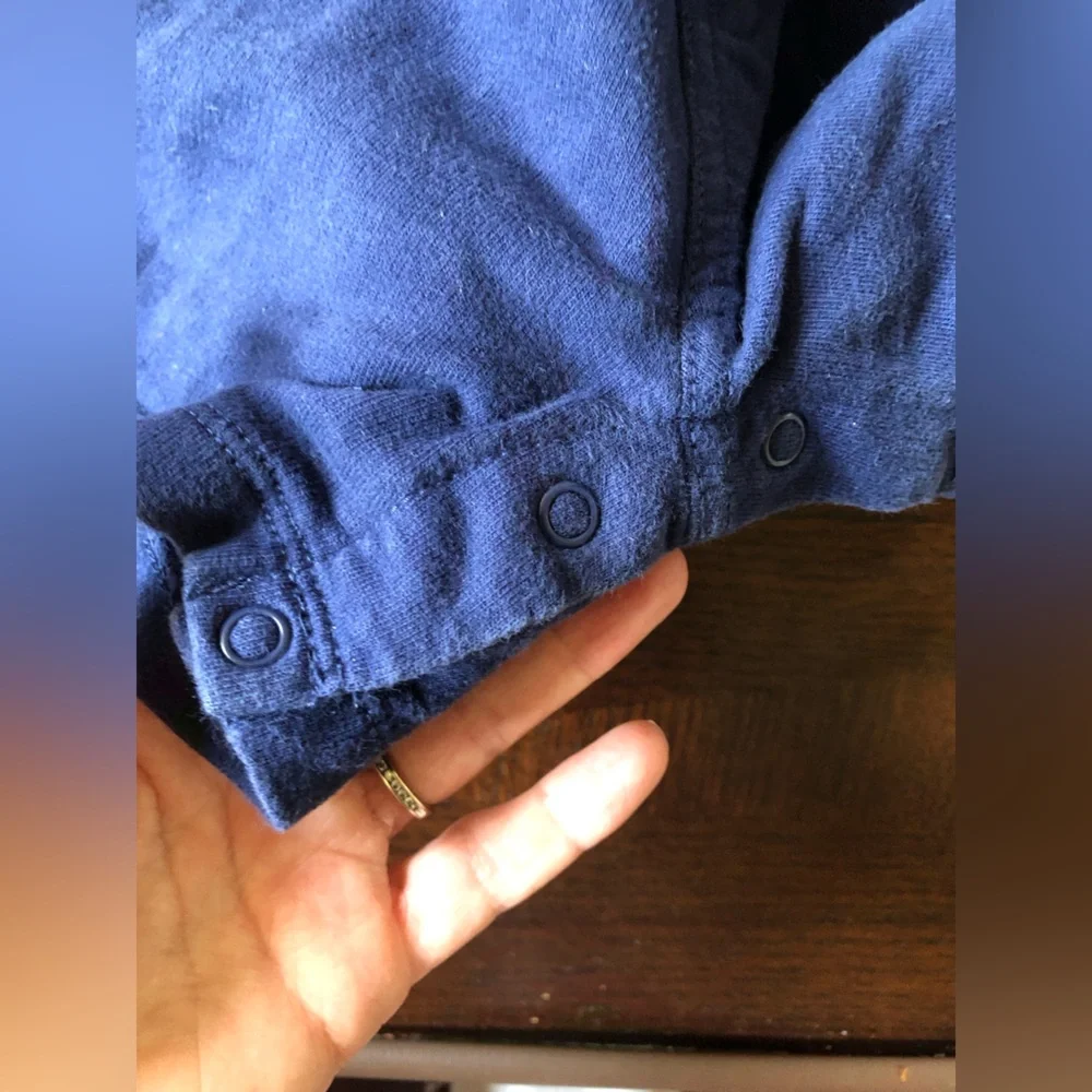 4/$20 Carters Navy Blue Monster Halloween Overalls Shorts Sz 12 Mo
